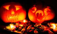 Halloween pumpkins and sweets