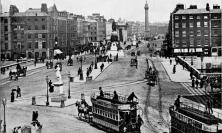 Photograph of O’Connell Street, Dublin, before the Easter Rising, by John L. Stoddard.