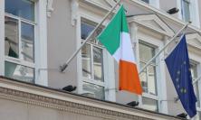 Irish flag and EU flag