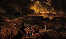 From ‘Lot and his family flee Sodom as it burns’ by John Martin