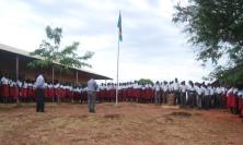 Loyola Secondary School in Wau, South Sudan at prayer