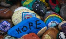 Photo of pebble with 'hope' inscribed by Nick Fewings on Unsplash