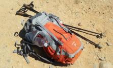 Backpack on floor
