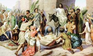 Illustration of Palm Sunday