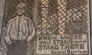 Drawing of Daniel Berrigan Sj